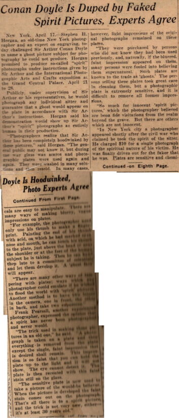 Arthur Conan Doyle Duped Article