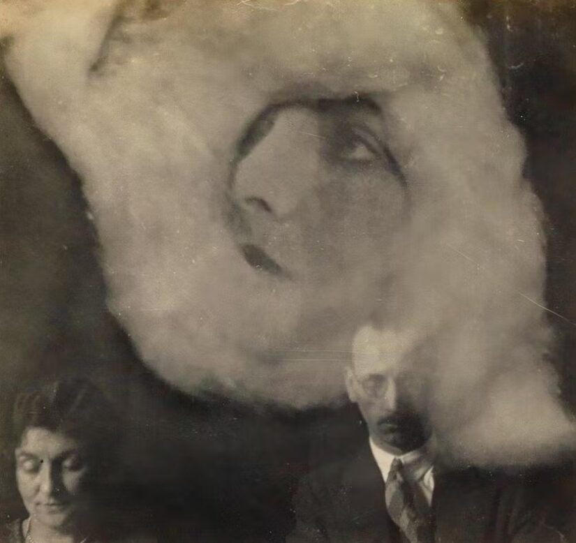 Craig Falconer and Unidentified Women and Spirit Spirit Photograph