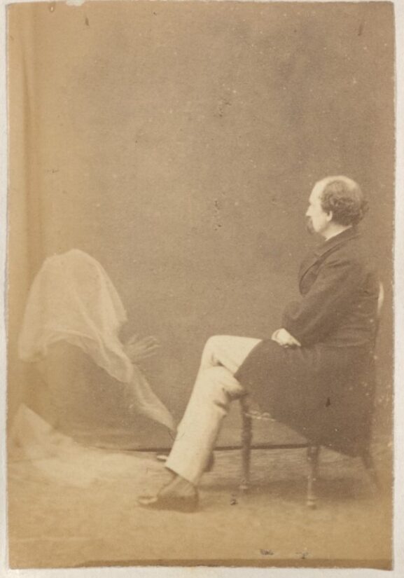 Hudson Unidentified Man and Spirit 3 Spirit Photograph