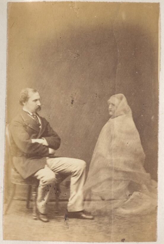 Hudson Unidentified Man and Spirit Spirit Photograph