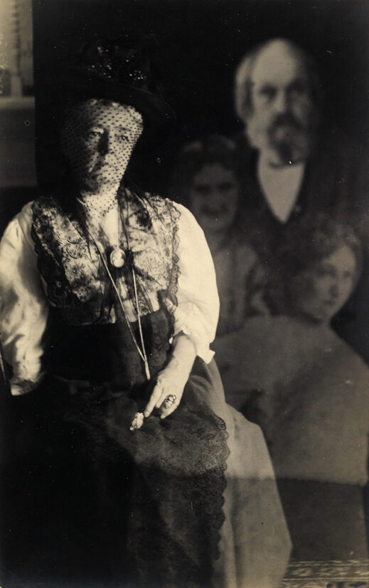 Keeler Unidentified Women and 3 Spirits Spirit Photograph