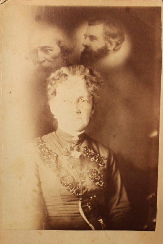 Unknown - Woman and 2 Spirits Spirit Photograph