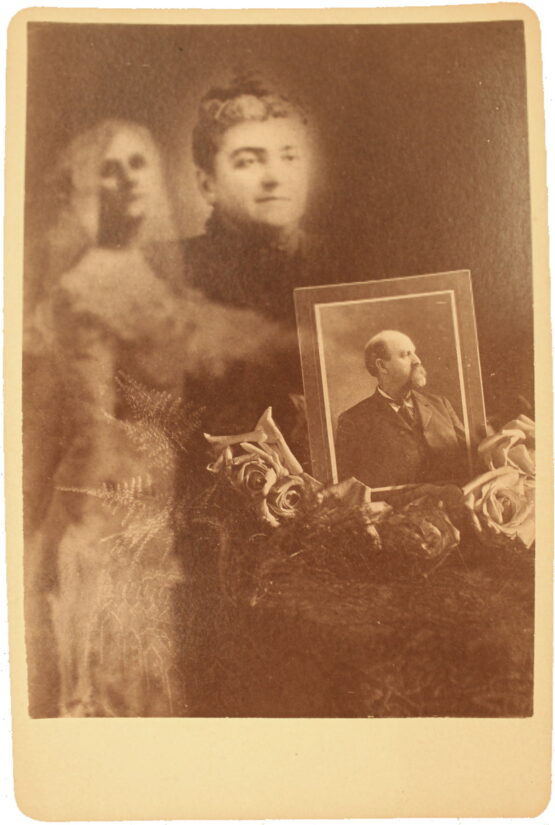 Wyllie - Absent Sitter and 2 Spirits Spirit Photograph